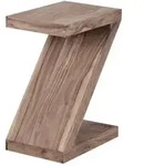 Mid.you Beistelltisch, Akazie, Holz, Akazie, massiv, rechteckig, Bodenplatte,