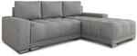 Sofnet Ecksofa, Grau, Textil, 5-Sitzer, L-Form,Rechteckig, 255x180 cm, Wohnzimmer,