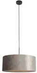 H&auml;ngeleuchte Sparkled Light, Silber, Leder, Veloursleder, rund,rund, 50x135x50...