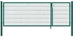 Home Deluxe Gartentor, Gr&uuml;n, Metall, 350x180 cm, Gartenzubeh&ouml;r