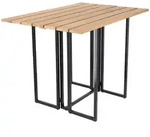 Jan Kurtz Gartenklapptisch, Teak, Holz, Teakholz, rechteckig, eckig, Flachrohr,