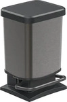 Rotho ABFALLEIMER Graphit, Schwarz 26.6x45.7x29.3 cm