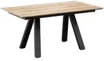 Venjakob Esstisch, Anthrazit, Eiche, Metall, Holzwerkstoff, rechteckig, 90x75x160 cm,