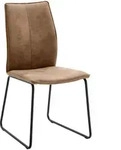 Dieter Knoll Stuhl, Schwarz, Schlamm, Metall, Textil, Kufe, Rundrohr, 46x93x57...