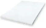 The White Stone Topper, Wei&szlig;, Textil, H2, 75x180 cm, Made in Italy, Bezug
