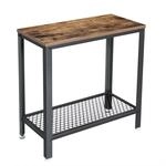 Boxxx Beistelltisch, Braun, Schwarz, Metall, Holzwerkstoff, rechteckig, eckig,
