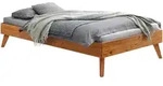 Hasena Bett, Wildeiche, Holz, Wildeiche, massiv, 100x200 cm, in verschiedenen