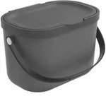 Rotho Abfalleimer, Anthrazit, Kunststoff, 3.2 L, 22.2x17.2x15 cm, Reach, DIN EN ISO