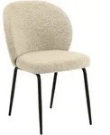 P & B Stuhl, Creme, Beige, Textil, rund, 52x85x57.5 cm, Esszimmer, St&uuml;hle,