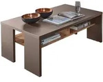 Livetastic Couchtisch Suva, Grau, Eiche, Holzwerkstoff, rechteckig, eckig, 65x40x110