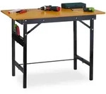 Relaxdays Klappwerkbank, Mehrfarbig, Metall, Holzwerkstoff, 100x76x60 cm, Freizeit,