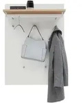 Dieter Knoll Garderobenpaneel Dieter Knoll, Wei&szlig;, Eiche, Holz, Holzwerkstoff,