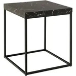 Livetastic Beistelltisch, Schwarz, Holzwerkstoff, quadratisch, eckig, 40x45x40...