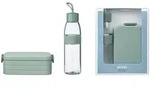 Mepal Pausenset Ellipse, Salbeigr&uuml;n, Kunststoff, 2-teilig, 500 ml, 24x19.3x6.5...