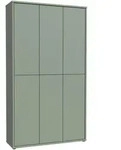 Carryhome Schuhschrank, Salbeigr&uuml;n, Kunststoff, 16 F&auml;cher, 109.2x191.9x34.9 cm,