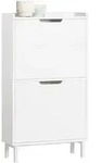 SoBuy Schuhschrank, Wei&szlig;, Holzwerkstoff, Metall, 50x91x19 cm, Garderobe,