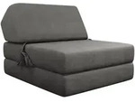 Mirjan24 Klappsofa, Grau, Textil, Rechteckig, 73x58x90 cm, Wohnzimmer, Sofas &