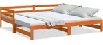 vidaXL Tagesbett, Braun, Holz, 80x200 cm, Schlafzimmer, Betten