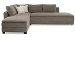 luma-home Ecksofa-Dauerschl&auml;fer, Braun, Kunststoff, 4-Sitzer, F&uuml;llung:...