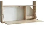 [en.casa] Wandschreibtisch, Eiche, Holzwerkstoff, Rechteckig,Rechteckig, 83x48x14.5
