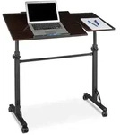 Relaxdays Laptoptisch, Mehrfarbig, Holzwerkstoff, Metall, 100.5x110x50.5 cm,
