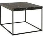 Livetastic Couchtisch, Schwarz, Holzwerkstoff, quadratisch, eckig, 60x45x60 cm,