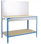 Proregal Werkbank, Blau, Metall, 120x144.5x60 cm, Freizeit, Heimwerken,...