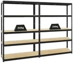 Proregal Schwerlastregal, Schwarz, Metall, Rechteckig, 240x180x45 cm, Freizeit,
