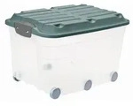 Rotho BOX Roller 6, Gr&uuml;n, Transparent, Kunststoff, 40x37x59.5 cm, Reach, DIN EN ISO