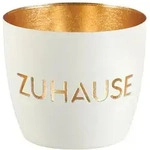 Gift Company Teelichthalter, Wei&szlig;, Metall, 7 cm, Dekoration, Kerzen & Zubeh&ouml;r,