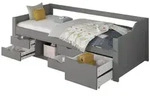 Home Deluxe Kinderbett, Grau, Holz, Kunststoff, Kinder- & Jugendzimmer,...
