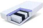 FDM Taschenfederkernmatratze, Wei&szlig;, Textil, H2 + H3, F&uuml;llung:...