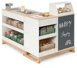 Musterkind Kaufladen Bollea, Natur, Wei&szlig;, Holz, 30x64x118 cm, unisex, EN 71,...