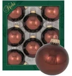 Krebs Glas Lauscha Christbaumkugeln, Braun, Glas, 7x7x7 cm, Dekoration,