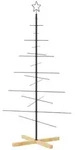 vidaXL Weihnachtsbaum, Schwarz, Metall, 150 cm, Dekoration, Weihnachtsdekoration,