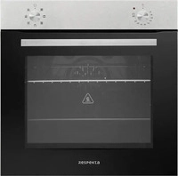 Respekta EINBAUBACKOFEN Schwarz, Edelstahl 59.4x59.5x52.1 cm, Energieeffizienzklasse: