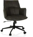 Mid.you Drehstuhl, Dunkelgrau, Textil, Drehkreuz, 54x85x70 cm, Arbeitszimmer,