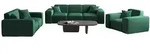 Fun M&ouml;bel Sofaset, Gr&uuml;n, Textil, 225x73x88 cm, Wohnzimmer, Sofas & Couches,