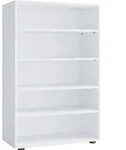 Mid.you Schuhregal, Wei&szlig;, Kunststoff, 5 F&auml;cher, 70x110x37 cm, Garderobe,
