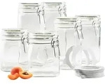 M&auml;ser Einmachglas-Set, Glas, lebensmittelecht, B&uuml;gelverschluss, luftdichter