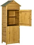 Outsunny Ger&auml;tehaus, Fichte, Holz, 49x191.5x79 cm, Aufbewahrung & Schutzh&uuml;llen,
