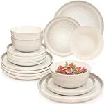 S&auml;nger Tafelservice, Creme, Stein, 18-teilig, 27x6.5x27 cm, kratzfest, Essen &