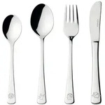 Leonardo Kinderbesteck Bambini, Edelstahl, Metall, 4-teilig, 15.60x19.80x3.00...