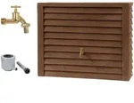 Garantia Y, Dunkelbraun, Kunststoff, 350 L, 40x100x124 cm, Gartenzubeh&ouml;r,