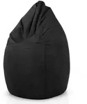 Green Bean Sitzsack, Schwarz, Textil, F&uuml;llung: Styroporkugeln, Oval, 60x90x60...
