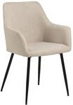 P & B Armlehnstuhl , Beige , Textil , rund , 59x85x59 cm , Esszimmer, Stuhl,