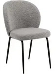 Mid.you Stuhl, Grau, Textil, rund, 52x82x57.5 cm, Esszimmer, St&uuml;hle,