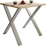 Mid.you Esstisch, Sonoma Eiche, Metall, Holzwerkstoff, quadratisch, X-Form,...