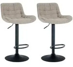 CLP Barhocker, Taupe, Metall, 48x81x54 cm, Esszimmer, Barm&ouml;bel, Barhocker