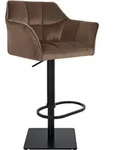 CLP Barhocker, Braun, Metall, 64x88x45 cm, Esszimmer, Barm&ouml;bel, Barhocker
